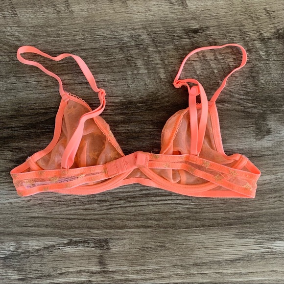 Free People Semi Sheer Star Print Mesh Bra - Picture 3 of 7